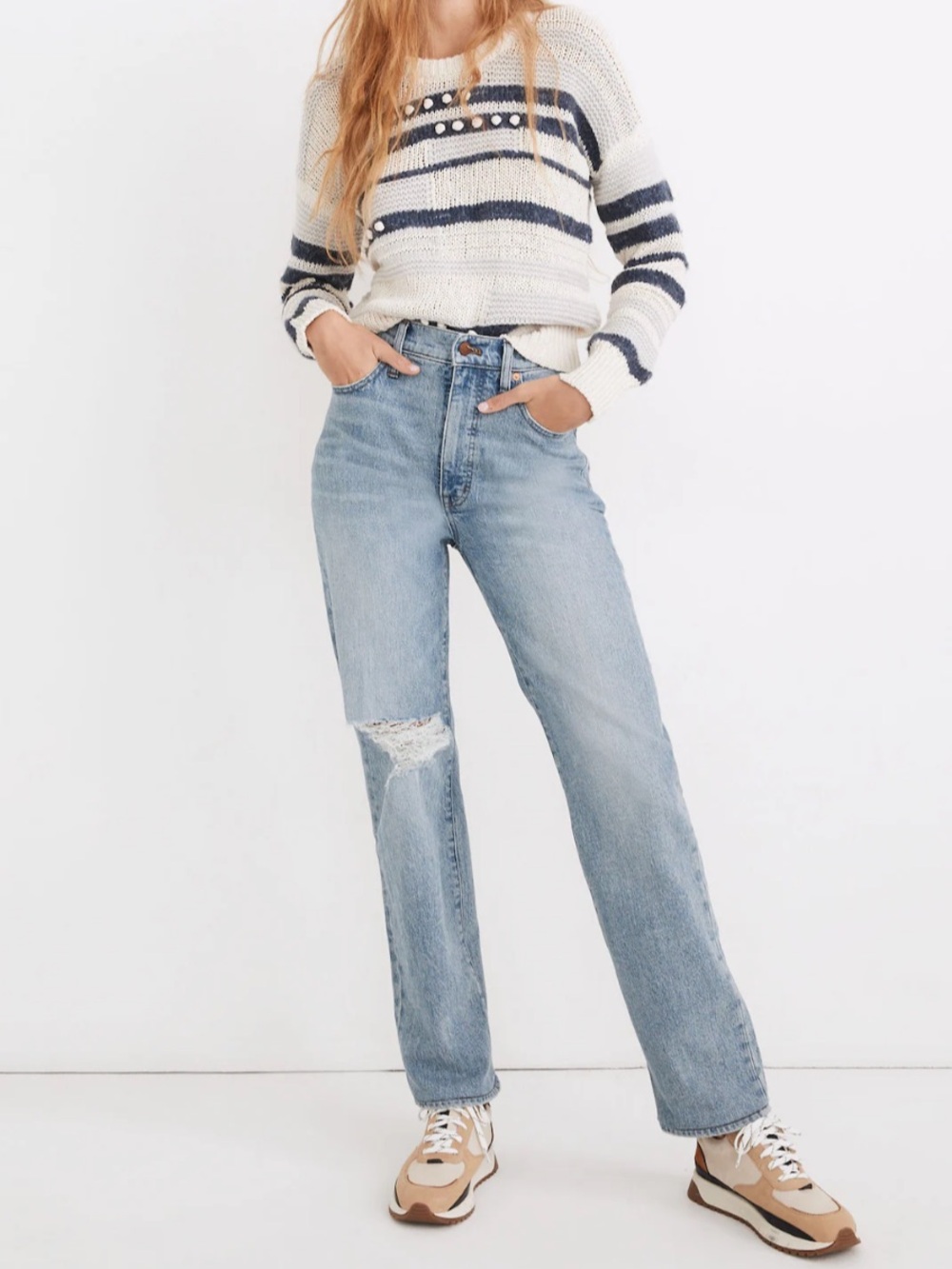Madewell Perfect Vintage Straight Jean in Reinhart Wash
